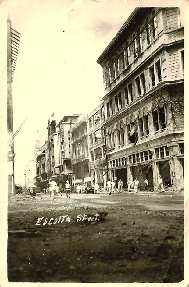 Escsolta St - 1945, post-Battle of Manila (Paul Eric Darvin, Manila Nostalgia)